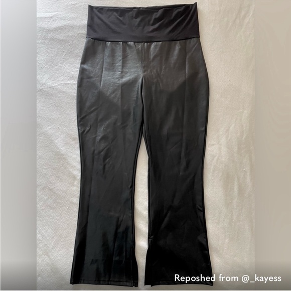 HATCH Collective Maternity Vegan Stretch Leather Flare - Picture 9 of 10